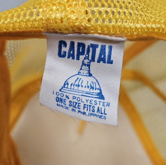 Vintage Rotary International Polio Plus yellow snapback trucker style hat 80 90s - Picture 8 of 8